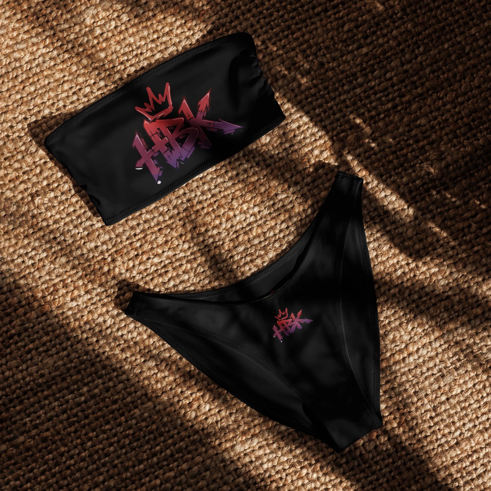 Crowned HBK Bandeau Bikini Set product image (4)
