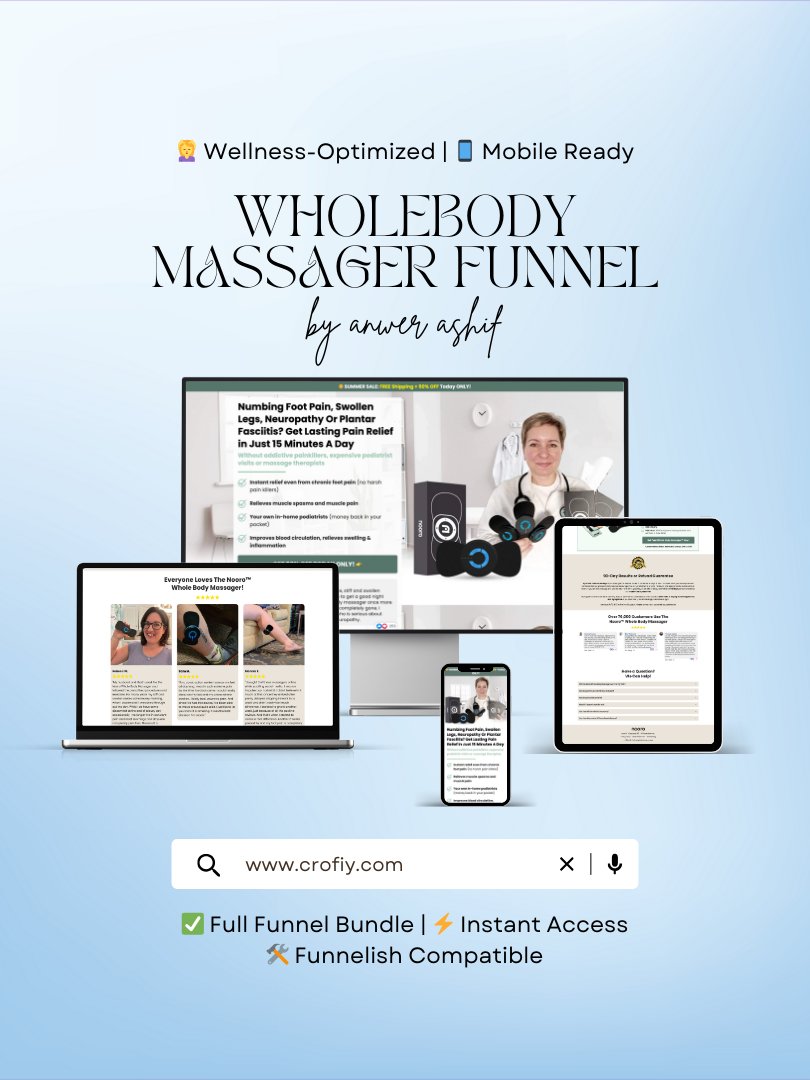 Body Massager Funnelish Templates product image (1)