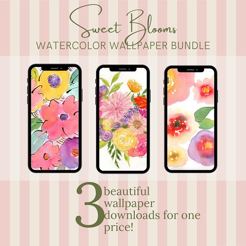 Art in the palm of your hand! 

If you want to add a pop of colorful blooms to your phone then check out Sweet Blooms wallpap...