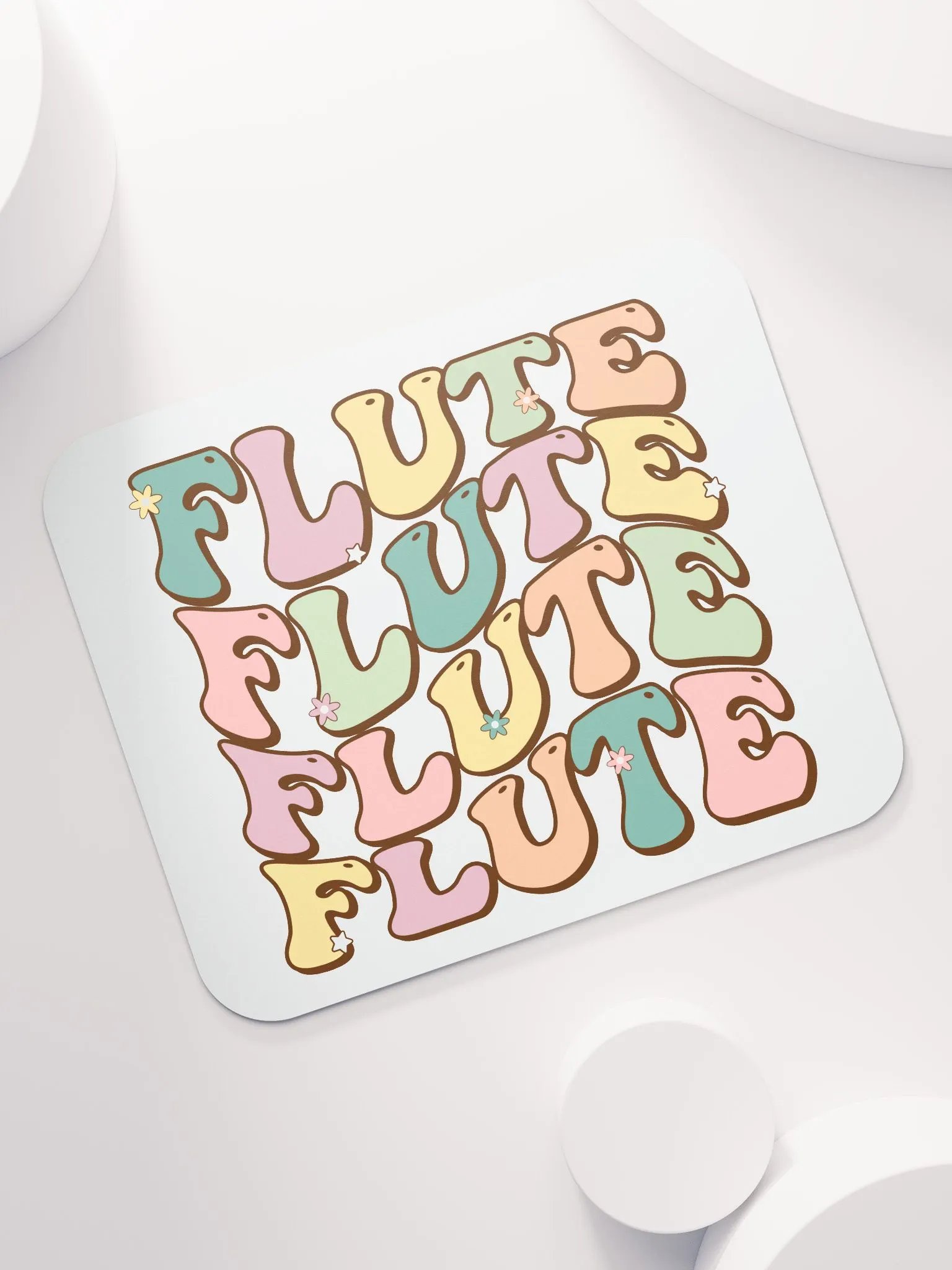 Groovy Wavy Flute Pastel Mouse Pad product image (7)