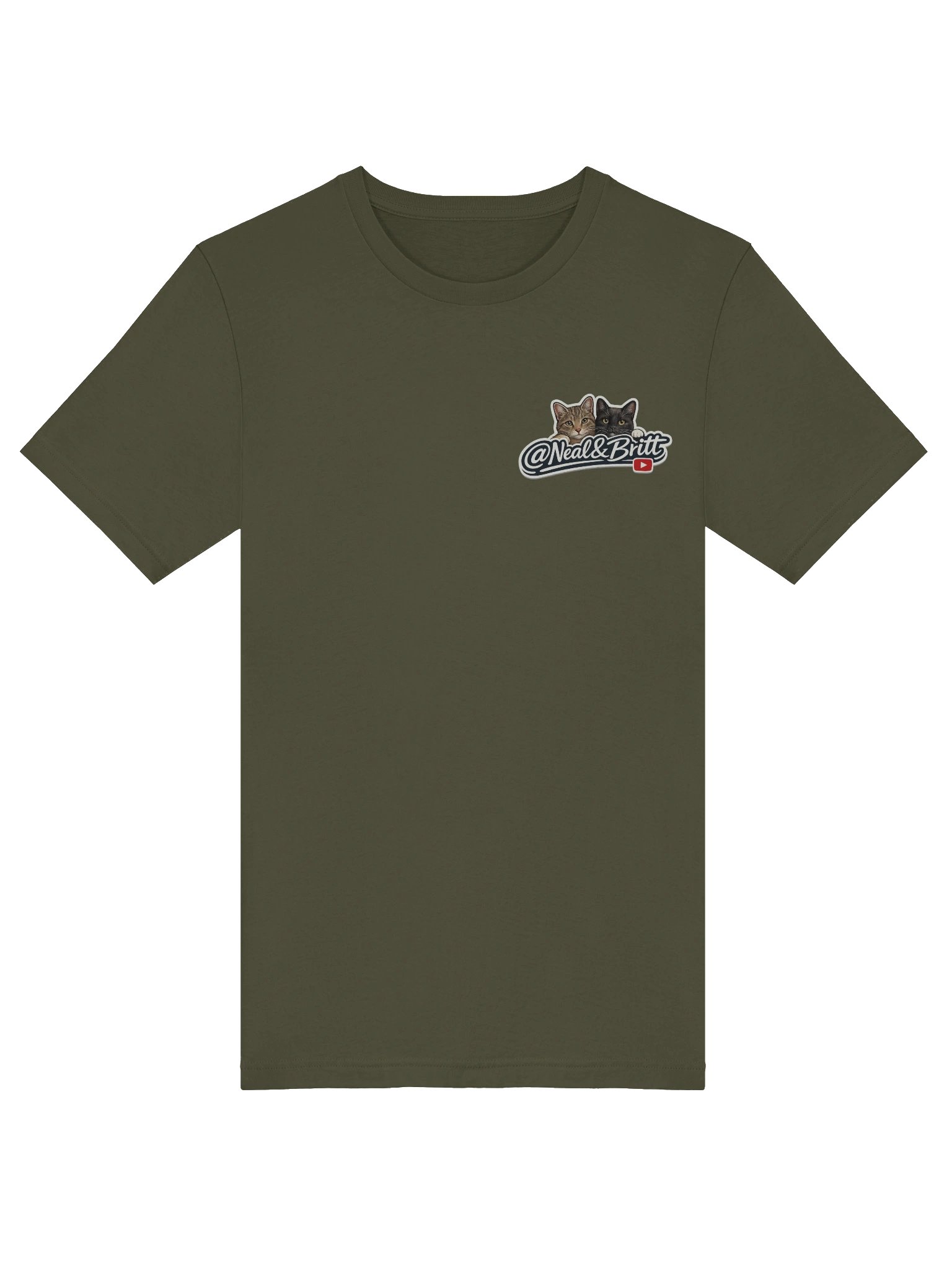 Cats - N&B Military Green Tee product image (6)