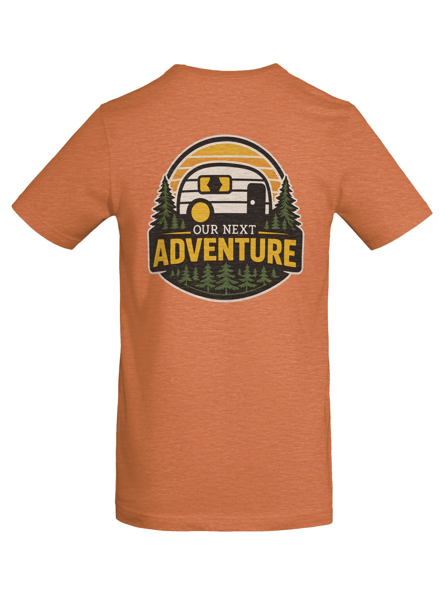 ONA Adventure Badge Orange Front & Back Tee product image (6)