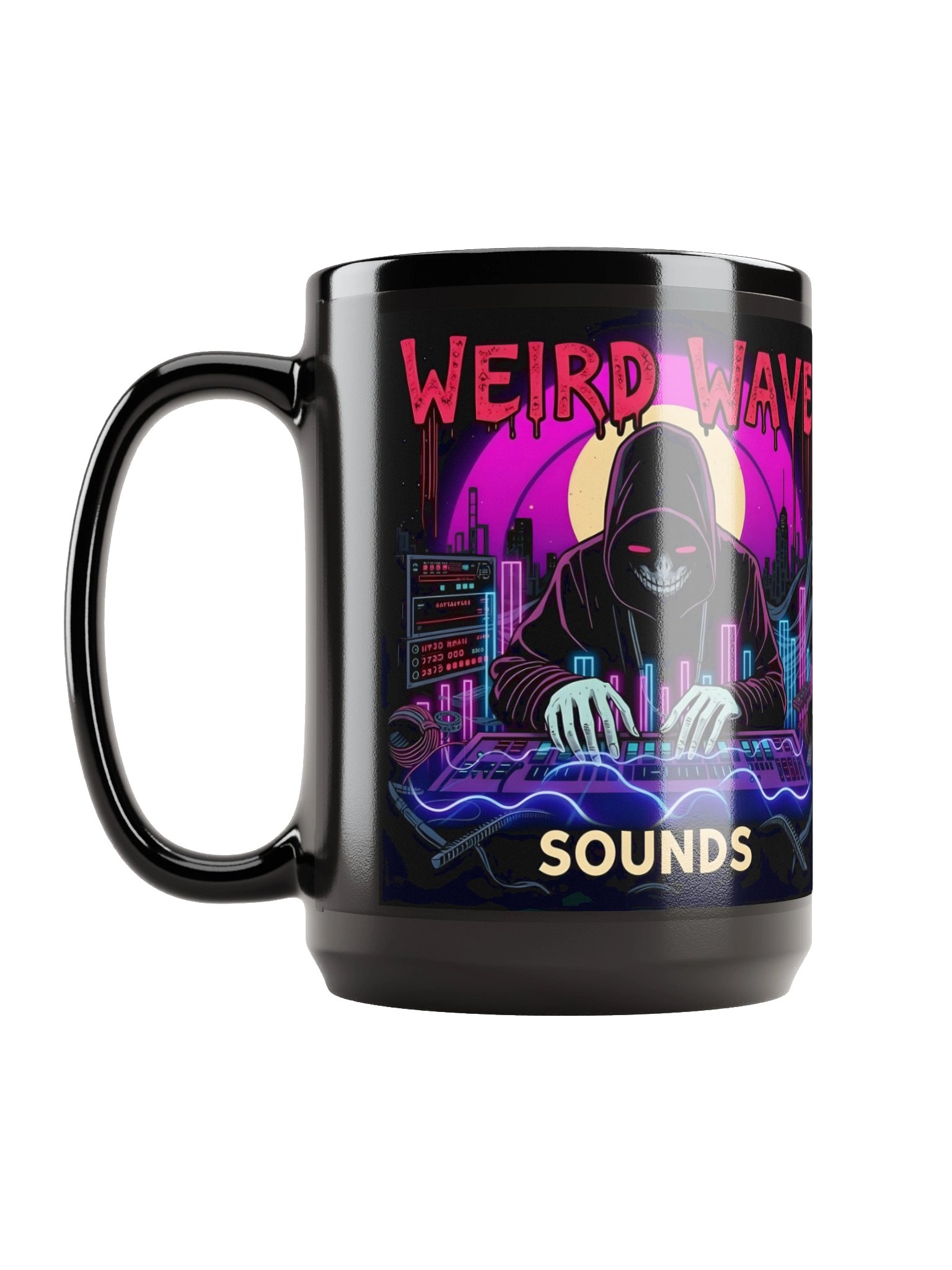 Weird Wave Sounds Duality Mug - 15 0z Black product image (6)
