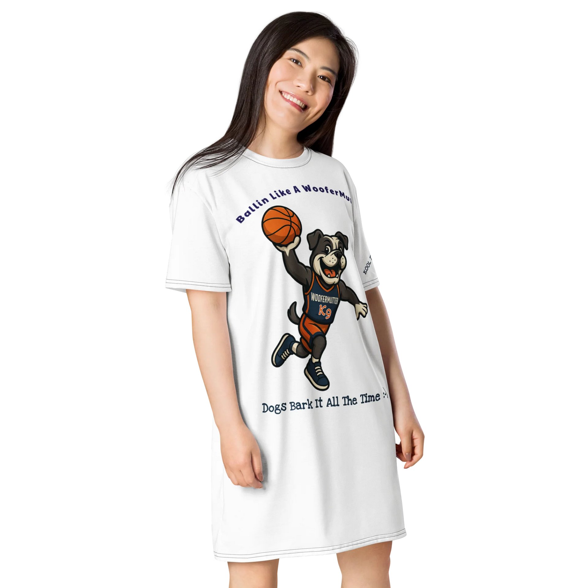 Bulldog T-shirt Dress product image (4)