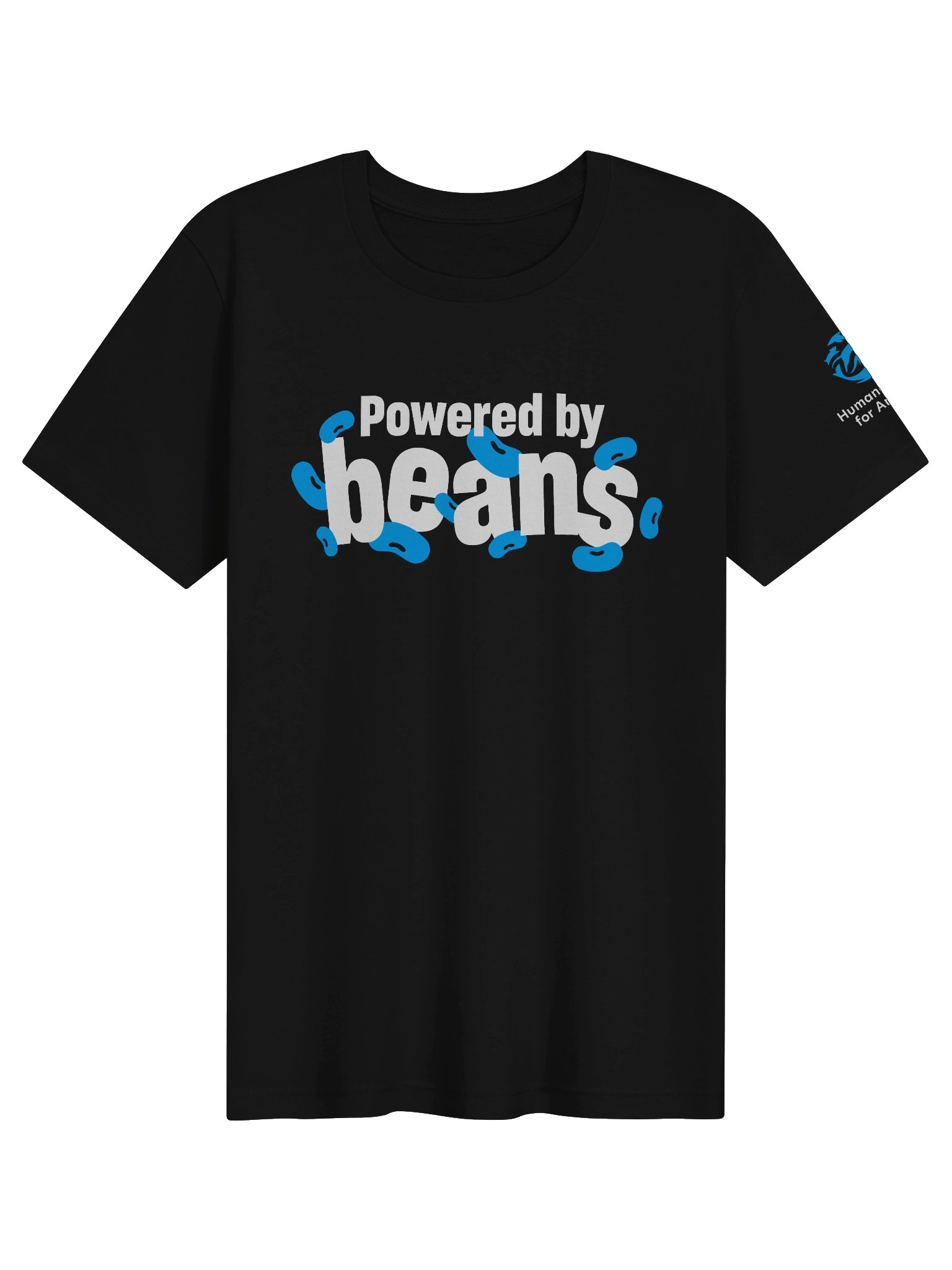 Powered by beans - T-shirt - Front design product image (1)