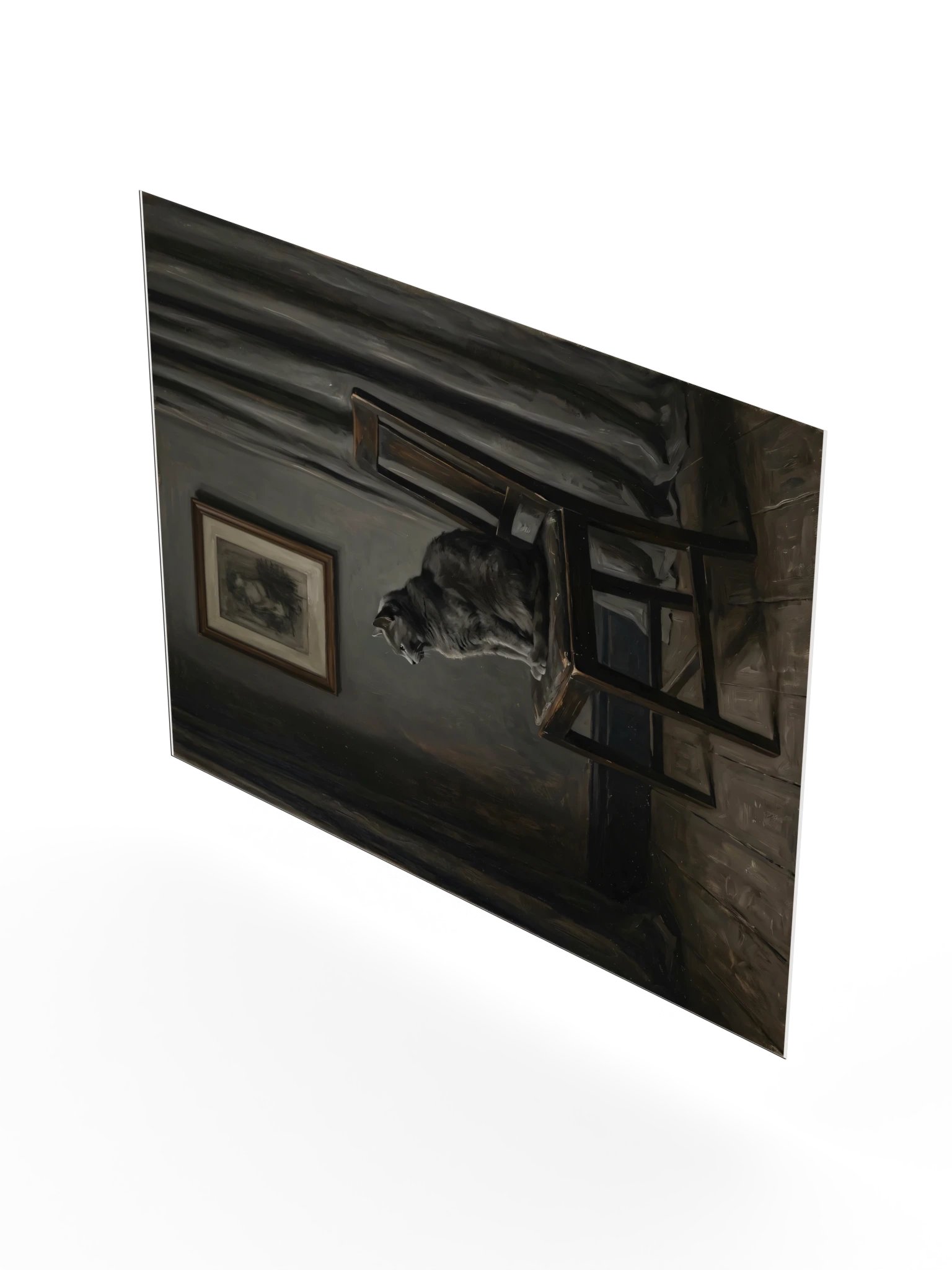 Arrangement in Grey Cat Poster product image (22)