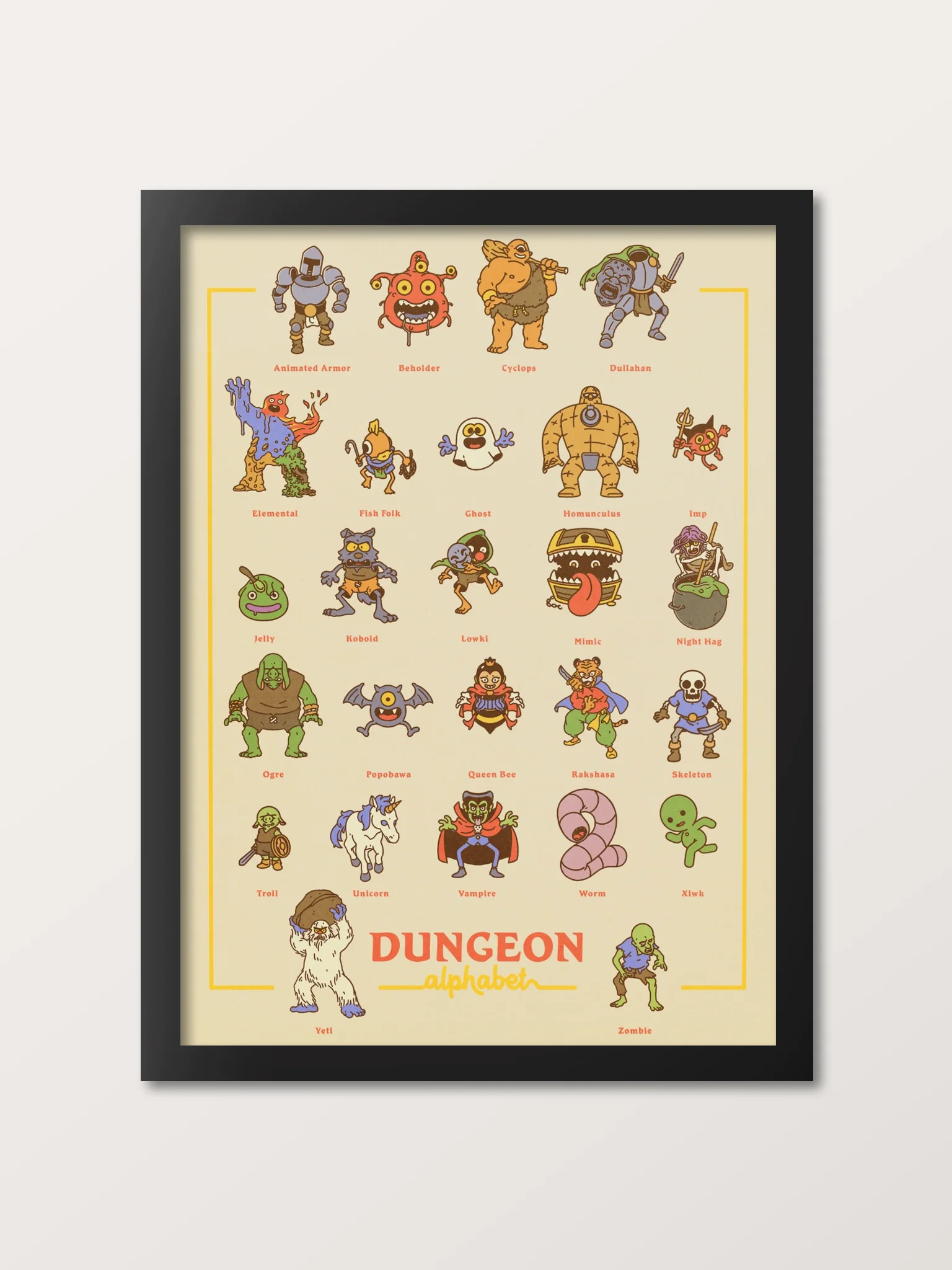 Dungeon Alphabet Poster product image (1)