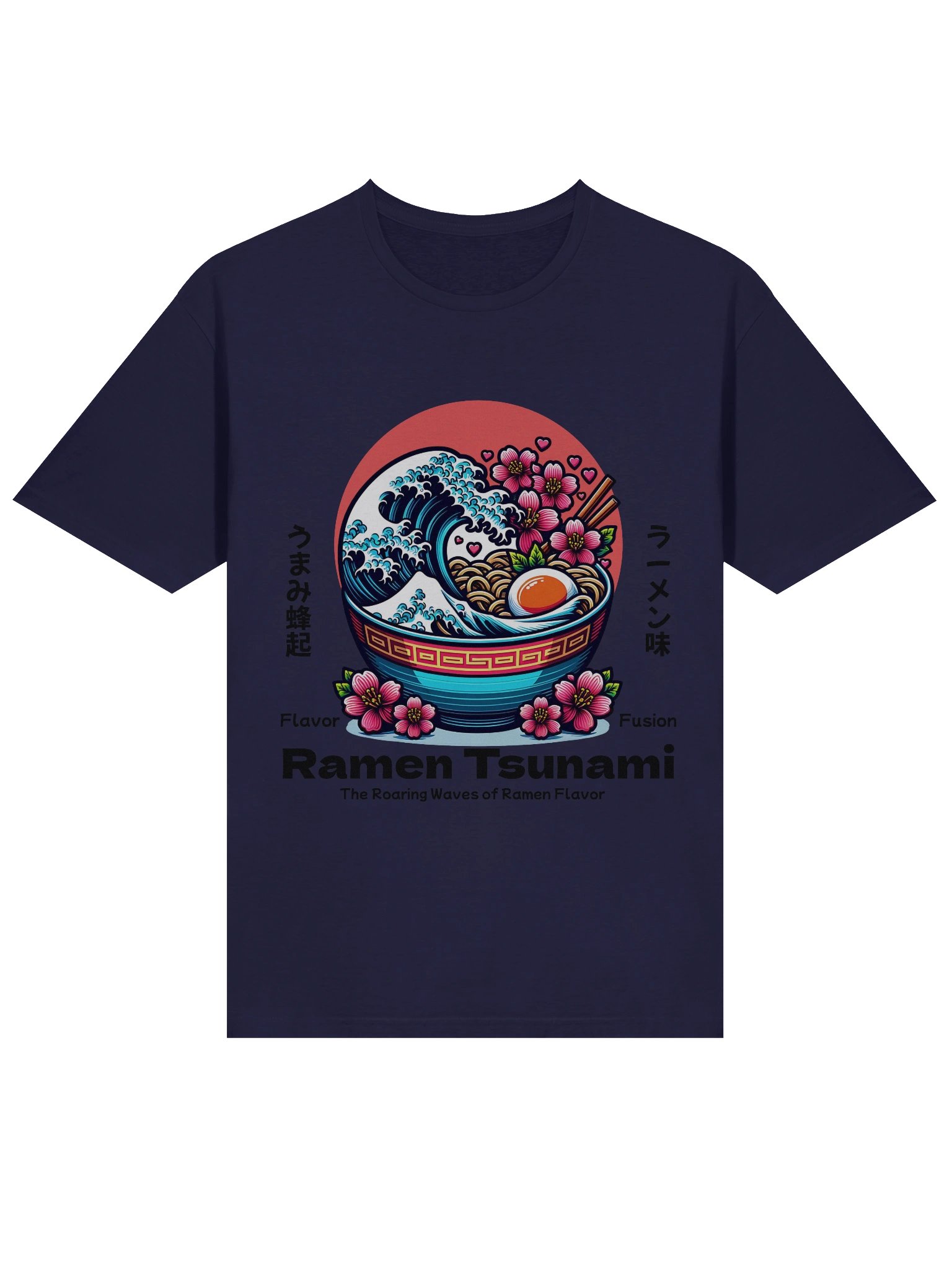 Ramen Tsunami Wave Bowl T-Shirt - Gildan Softstyle product image (2)