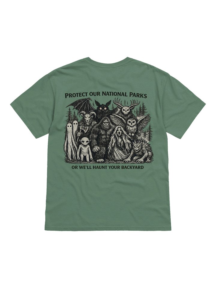 NATIONAL PARK CRYPTIDS GARMENT DYED HEAVYWEIGHT T-SHIRT product image (1)