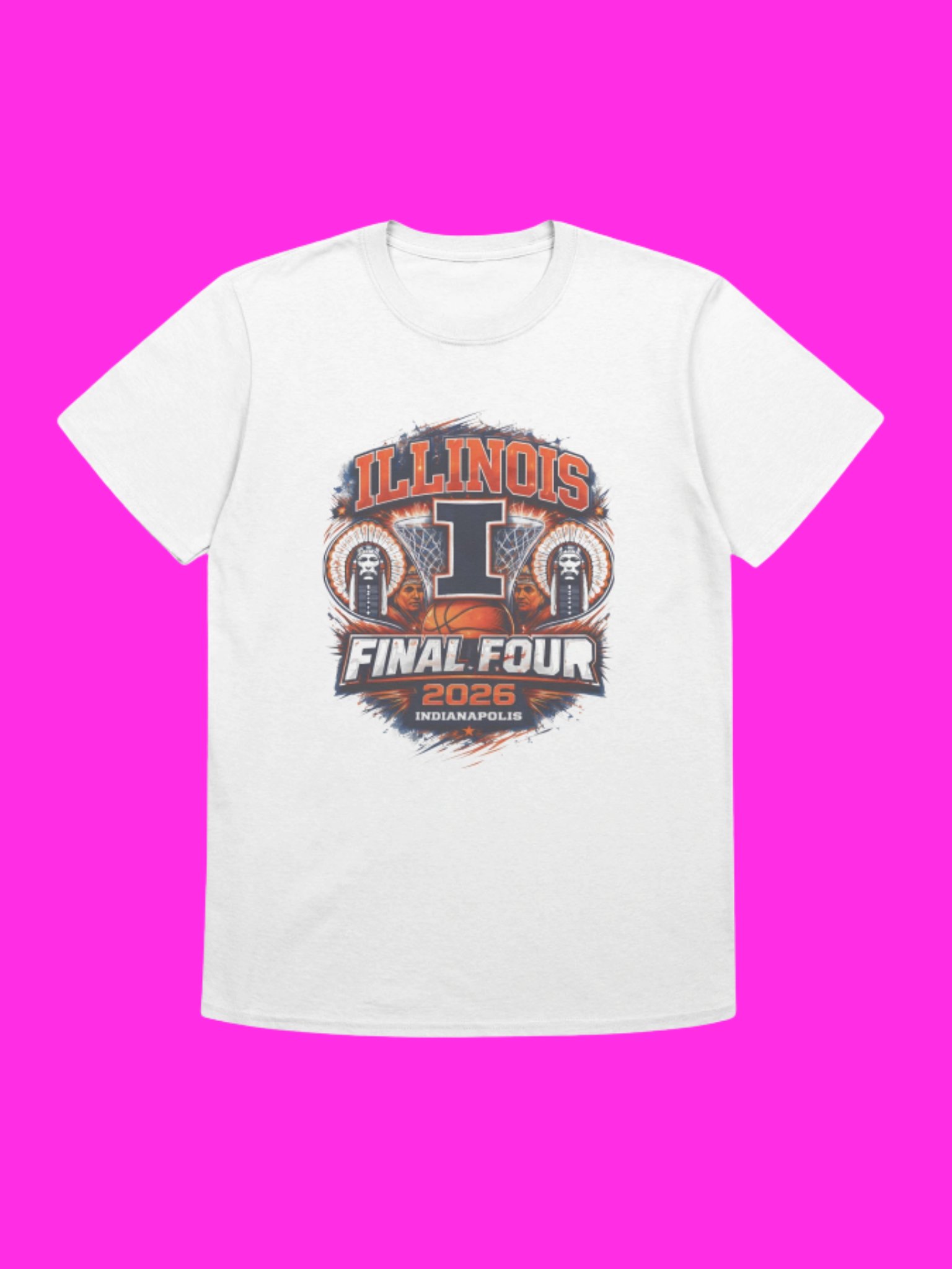 Illinois Final Four 2026 March Madness Illini Basketball Shirt product image (57)