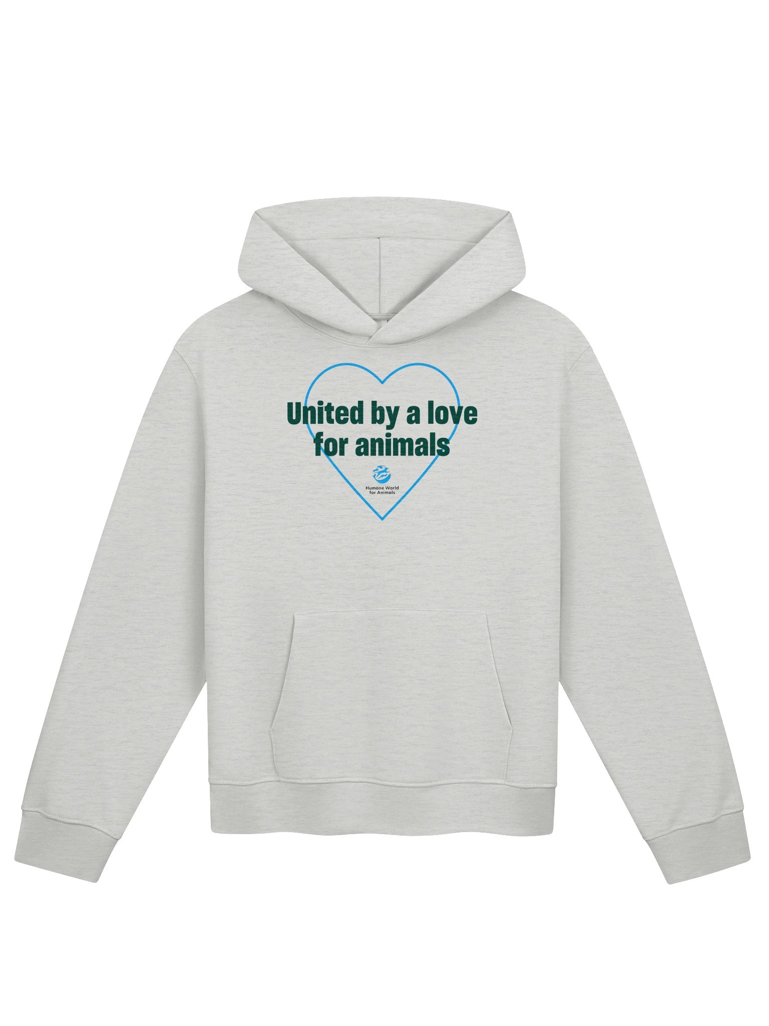 United by a love for animals - Heart - Hoodie - Light product image (1)