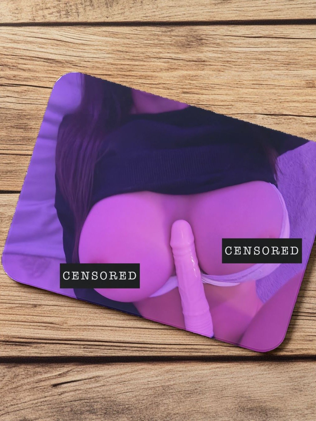 Cosplay Corner x Wavebunny.exe NSFW Mousepad Purple Cleavage Hold product image (2)