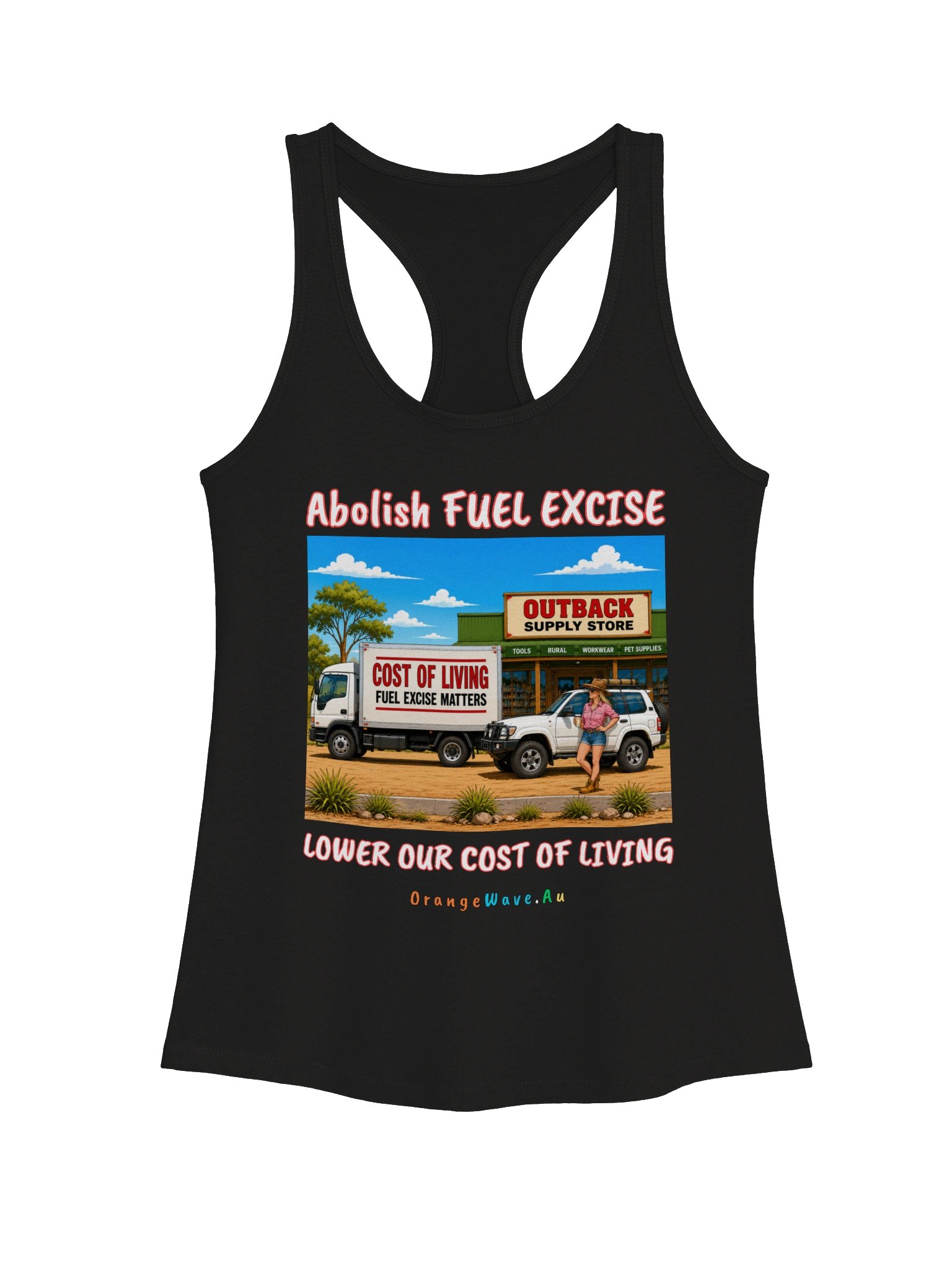 Abolish Fuel Excise Racerback Tank product image (4)