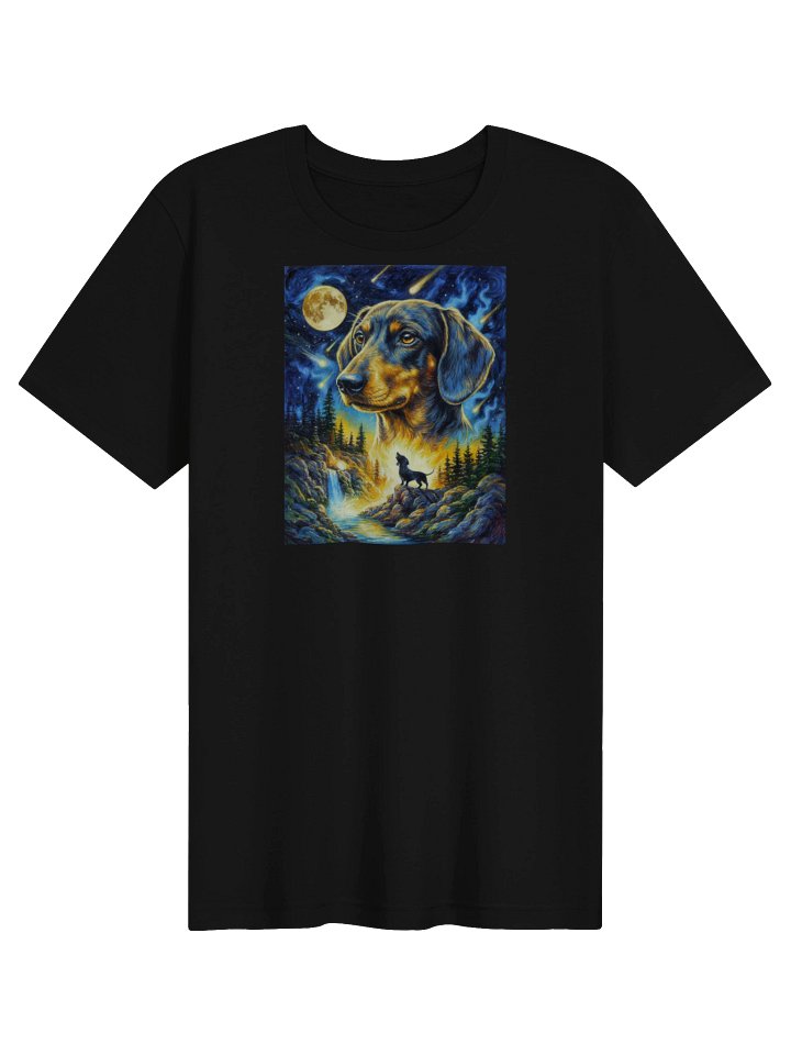 Moon & Stars Dachshund T-Shirt – Celestial Wiener Dog Gift product image (1)