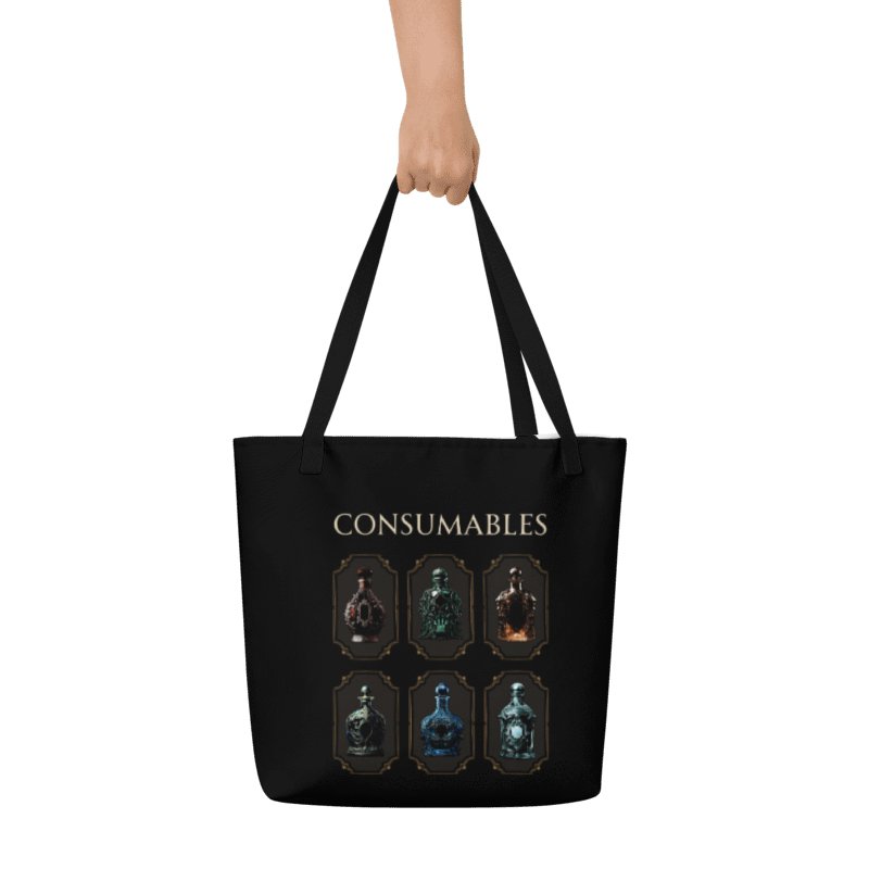 Consumables Tote Bag | Chronic Illness Essentials & Gamer Potion Bag product image (2)