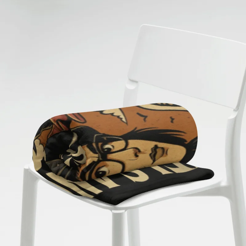 Mel’s Angels “I Lived. You Mad?” Throw Blanket product image (9)