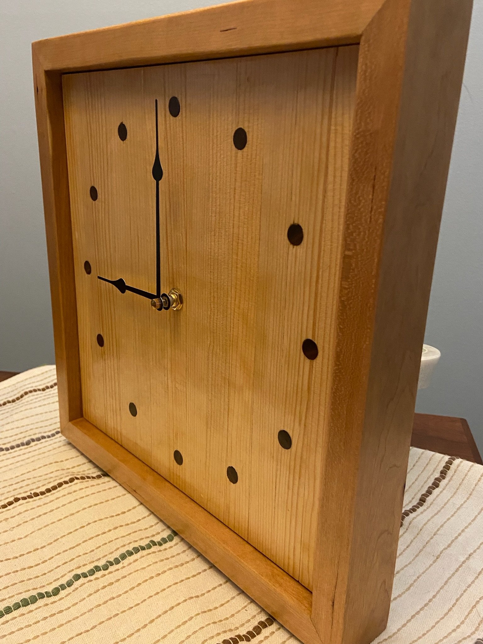 Square Face Clock product image (2)