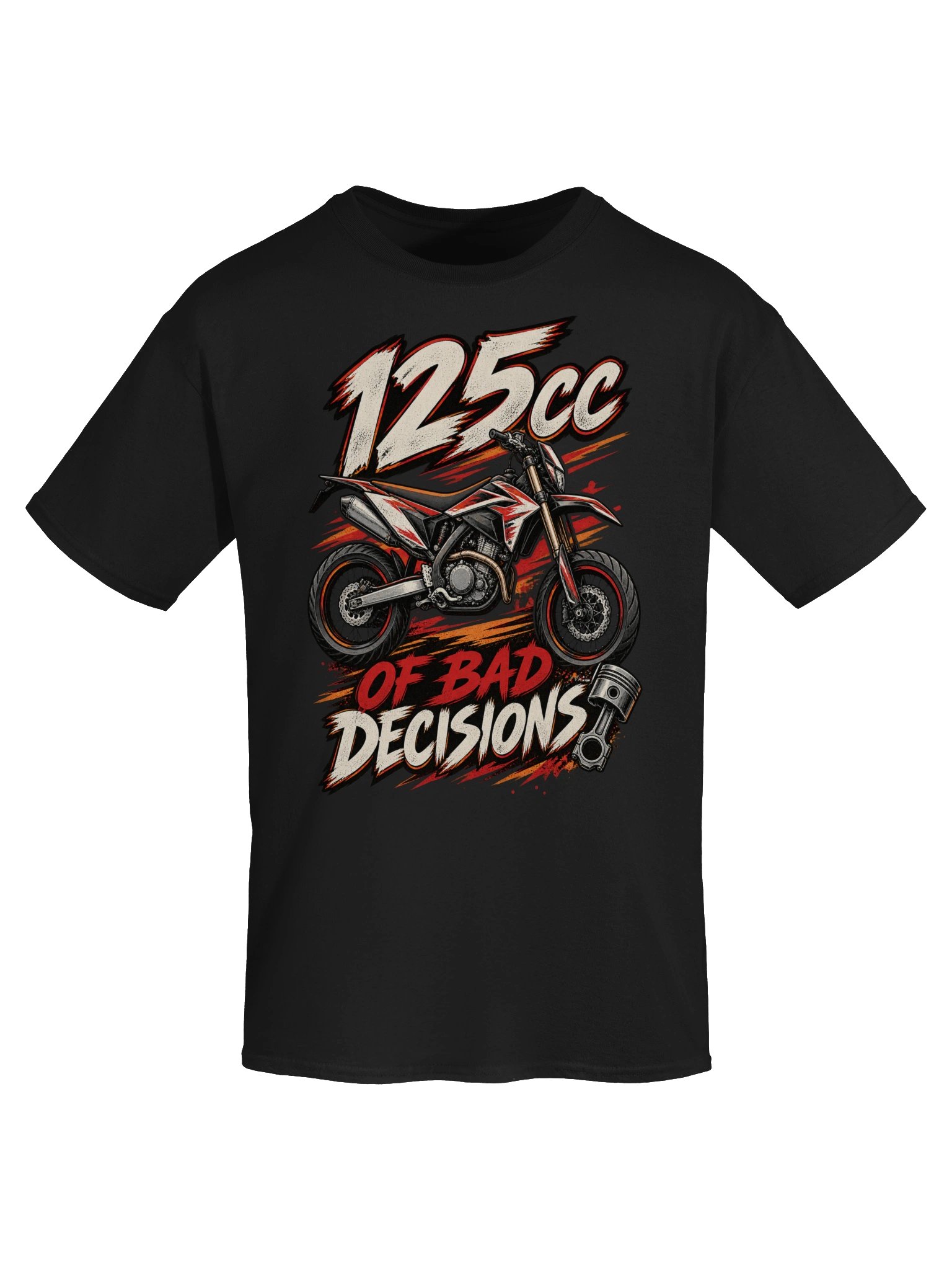 125cc of Bad Decisions Funny Motorcycle T-Shirt product image (5)