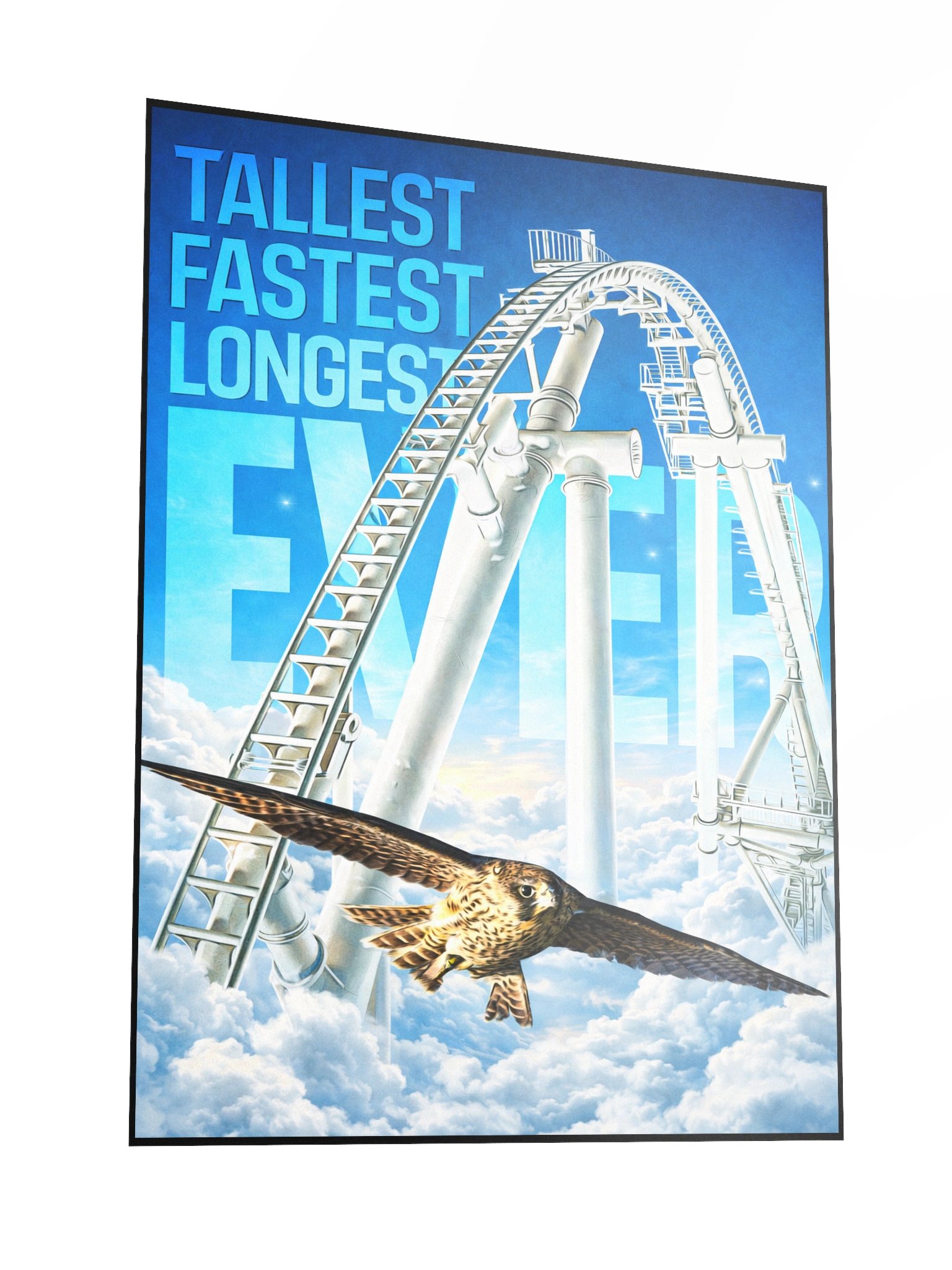 Tallest, Fastest, Longest Coaster Falcon Poster! 18x24" product image (3)