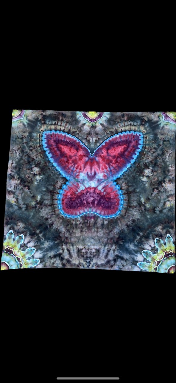 Neon Butterfly Tapestry product image (1)
