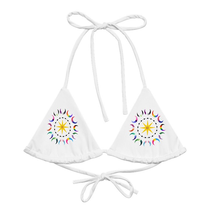 Pride Moons & Star Recycled Bikini Top product image (1)