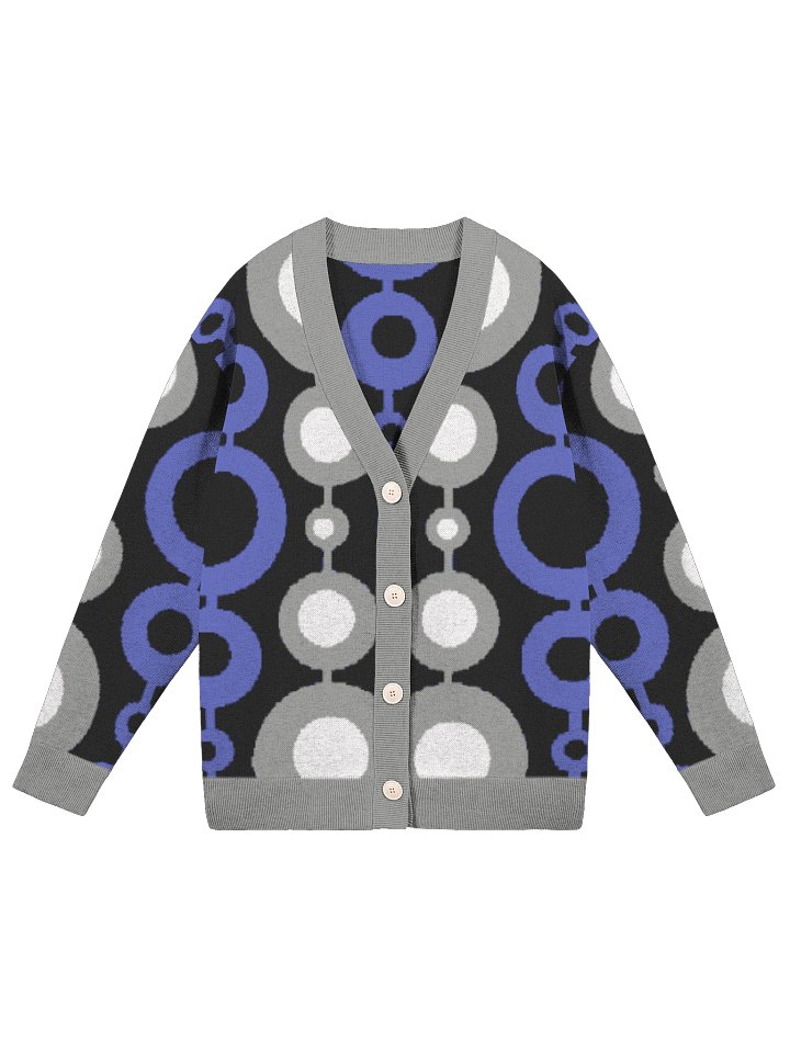 Swanky Circles Jacquard Knit Cardigan product image (2)