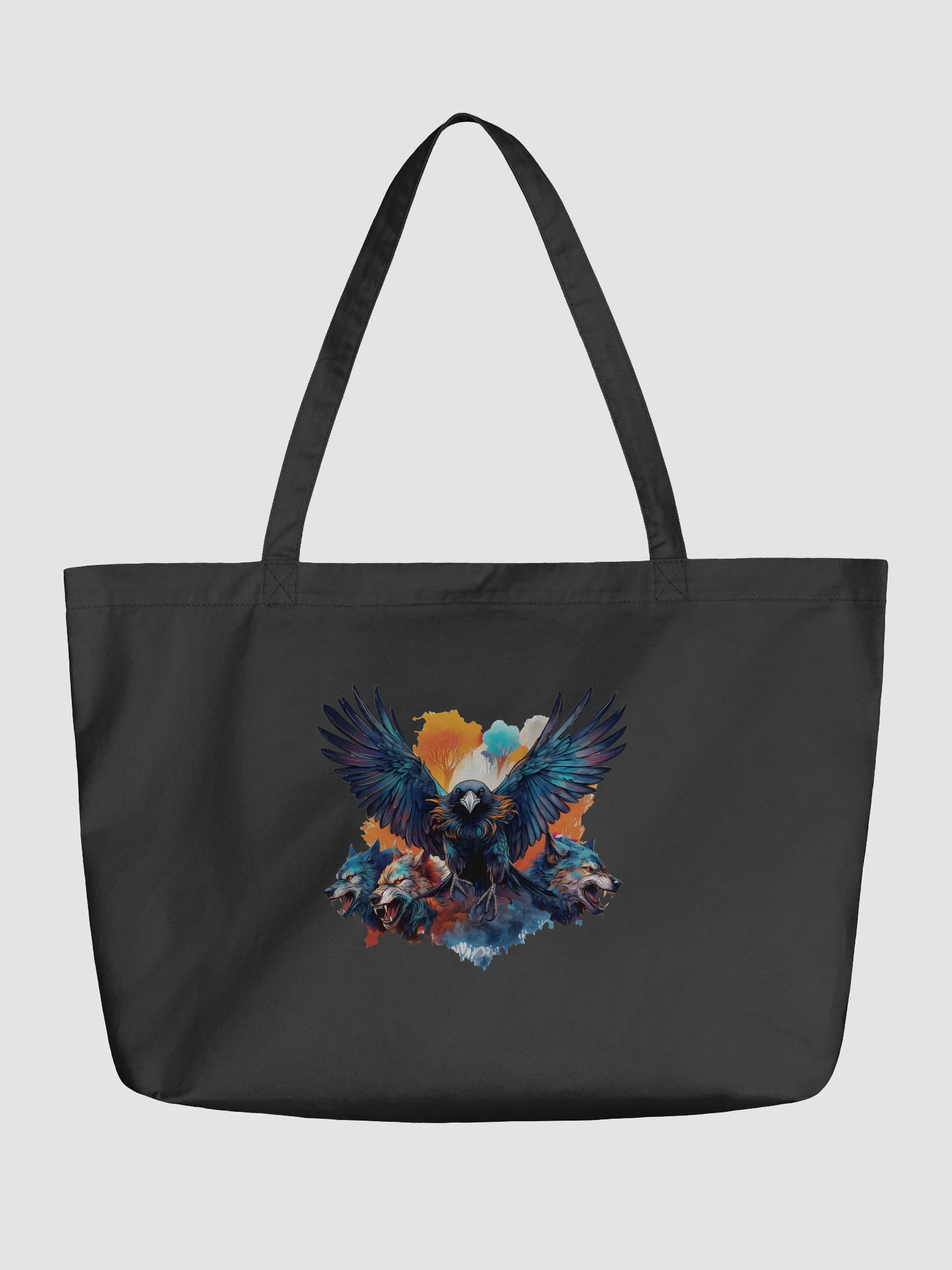Wolves and Raven Tote product image (1)
