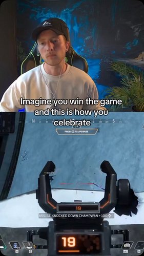 Imagine you win the game and this is how you celebrate