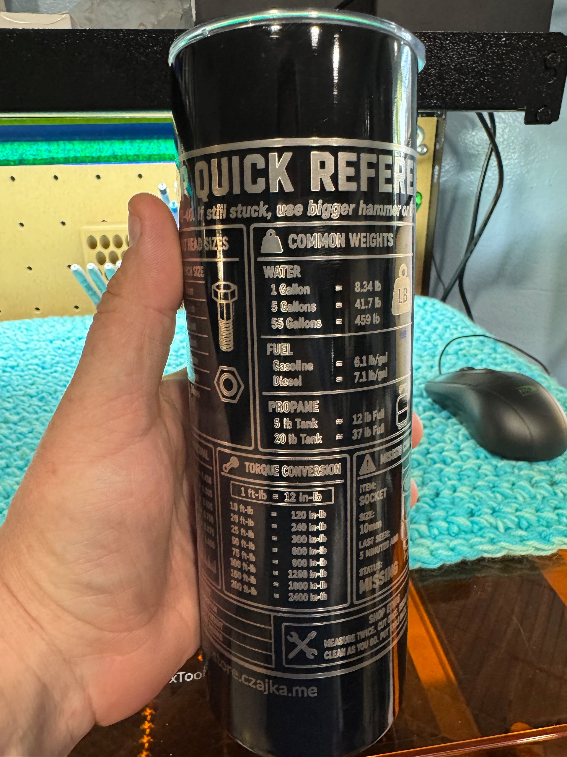 Workshop Quick Reference Tumbler product image (1)