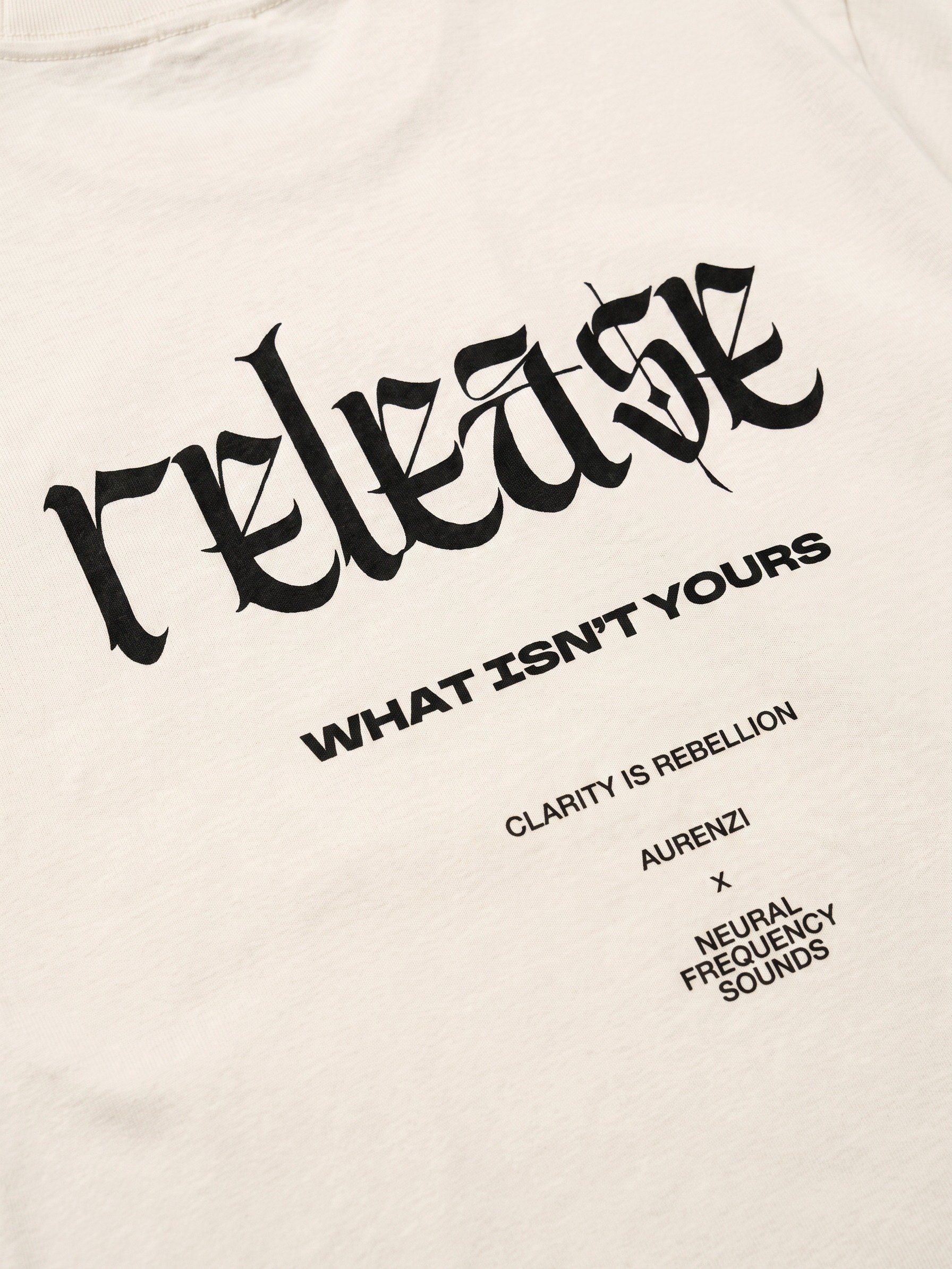 Release Tee – Ivory Signal / Capsule 01 product image (6)