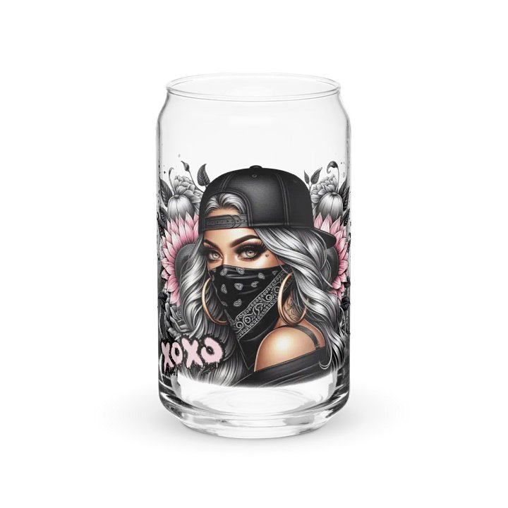 Floral XOXO Glass Tumbler product image (1)