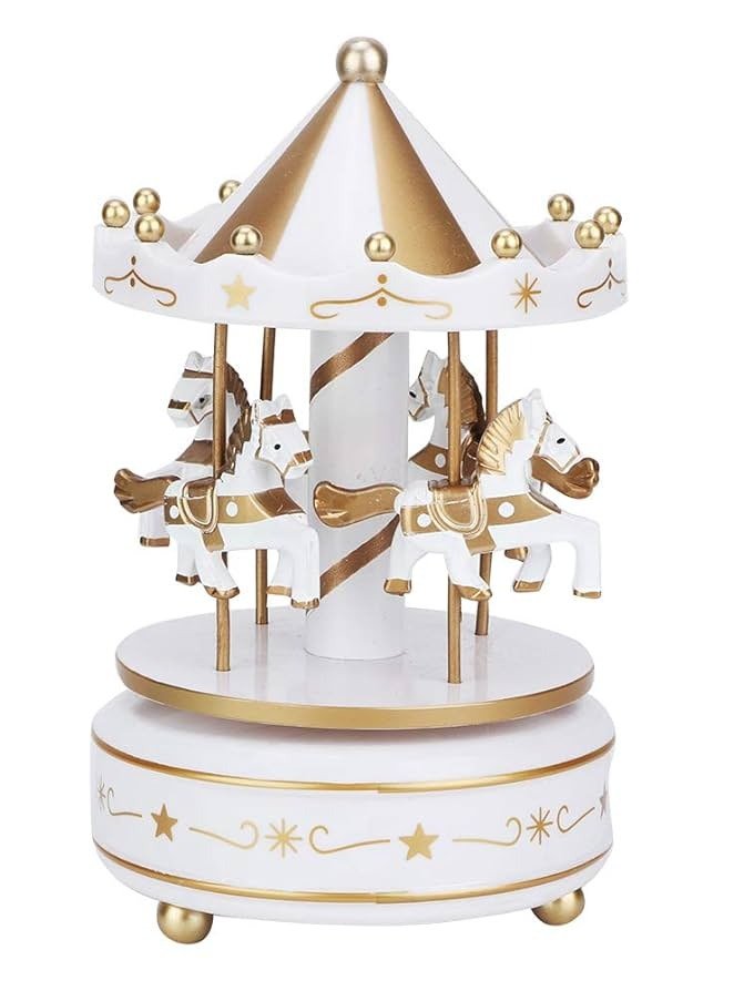 Carrossel Musical com Cavalos Dourados product image (1)