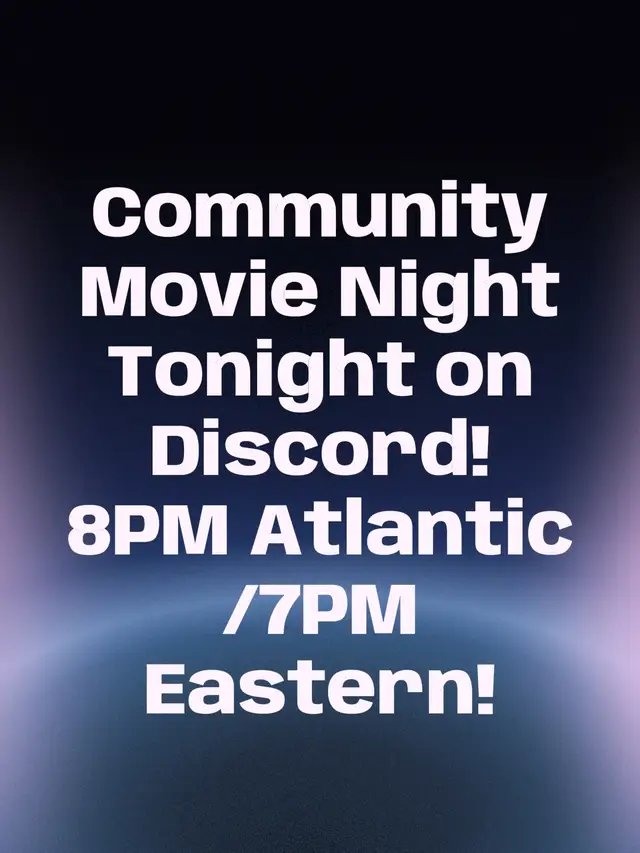 come join us on discord for movie night! Tonight's movie also shares a name with a famous song by a legendary heavy metal band song! 
