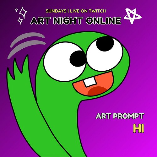 It's Sunday and we're #LIVE on #Twitch NOW! Come make #art with us! Today your prompt is #Hi! Art by... me!

twitch.tv/daniel...