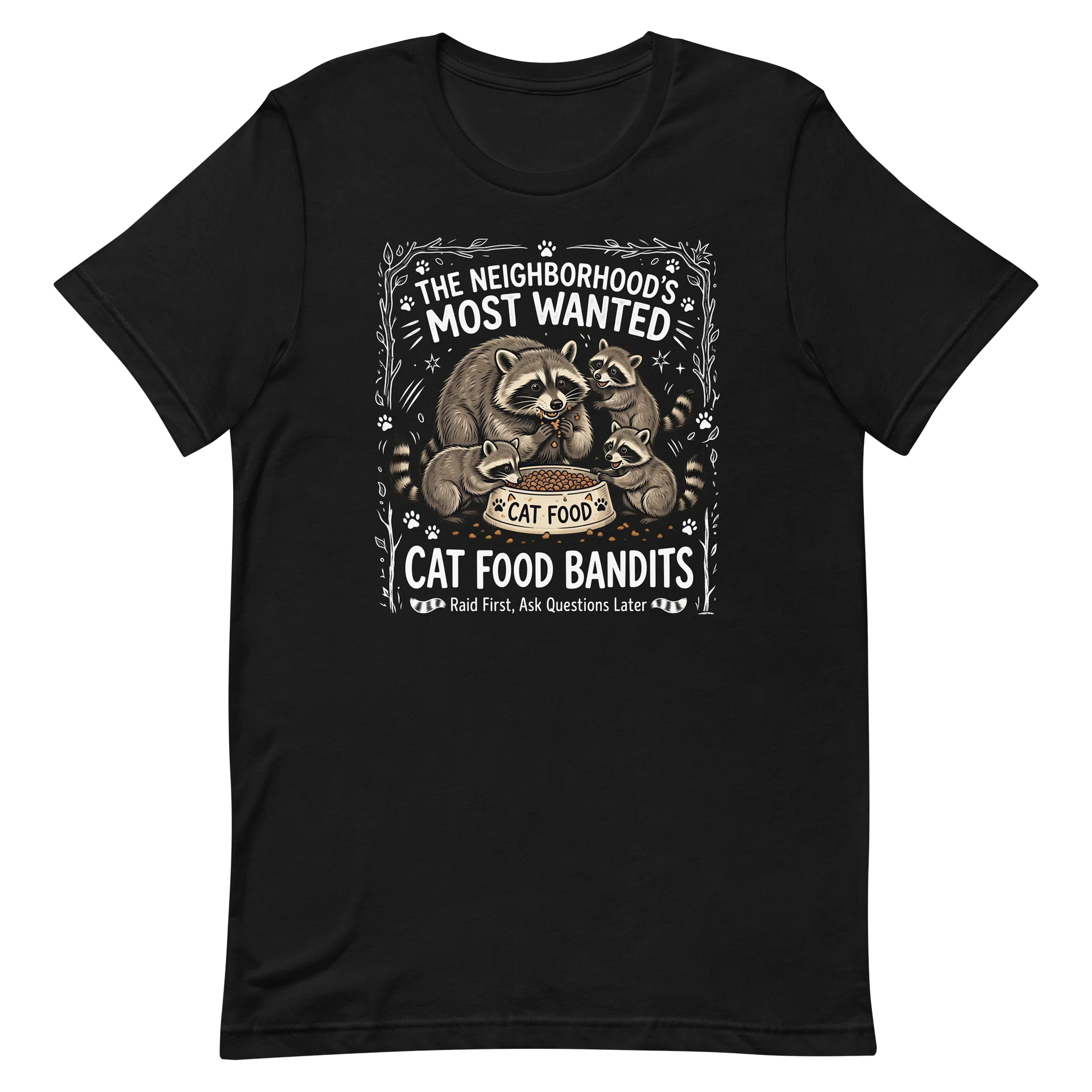 Women's The Neighborhood's Most Wanted - Cat Food Bandits Tshirt product image (2)