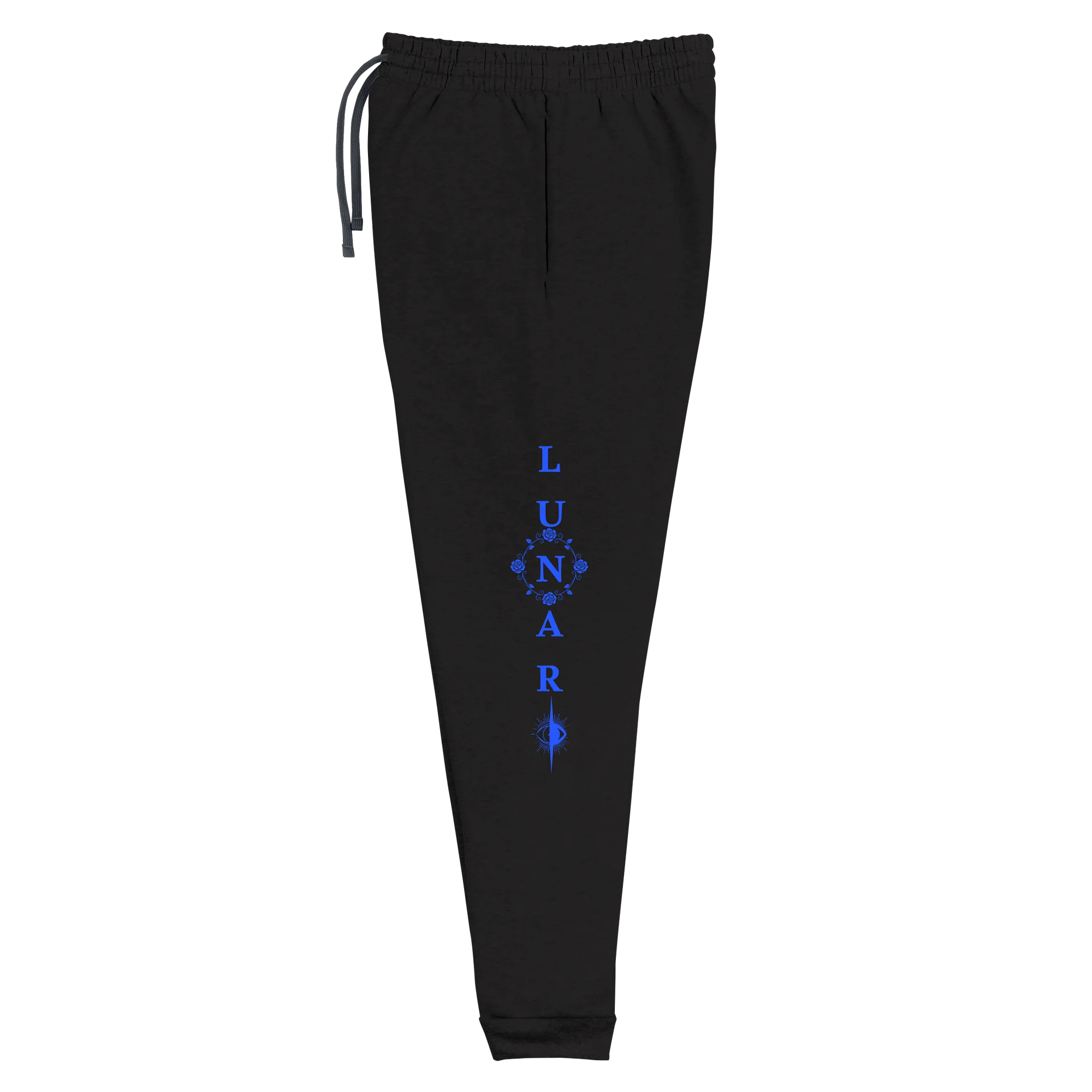Neon Blue “Lunar Goddess” Women’s Luxury Celestial Joggers product image (5)