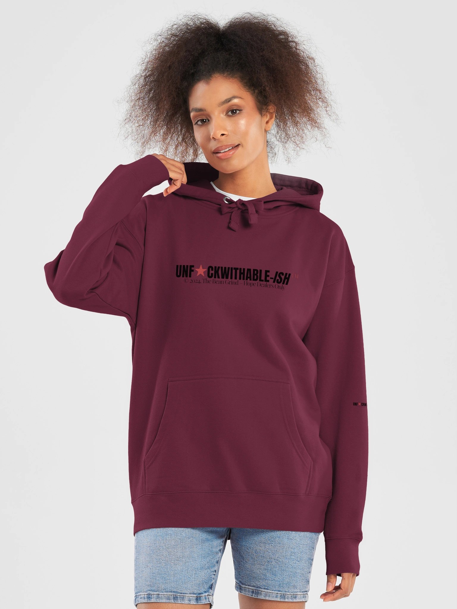 UNF★CKWITHABLE-ISH™ Features Skarlitt Pin-Up Icon Women's Hoodie Buttery Soft product image (5)