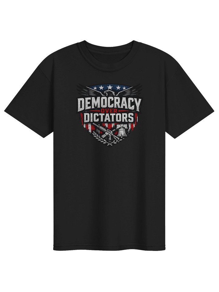 Democracy Over Dictators Patriotic Eagle Tee product image (3)
