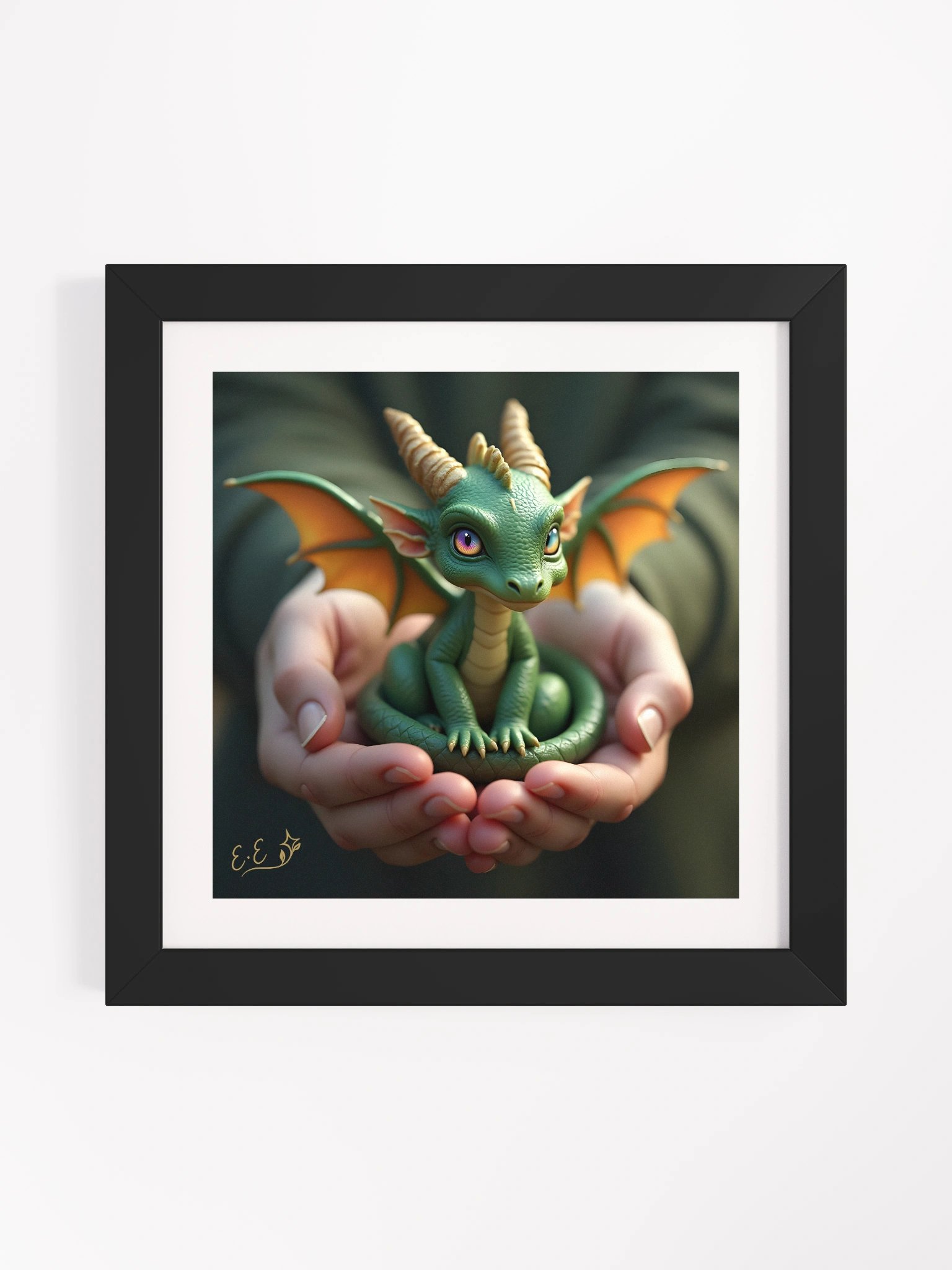 Tiny Green Dragon Print product image (1)