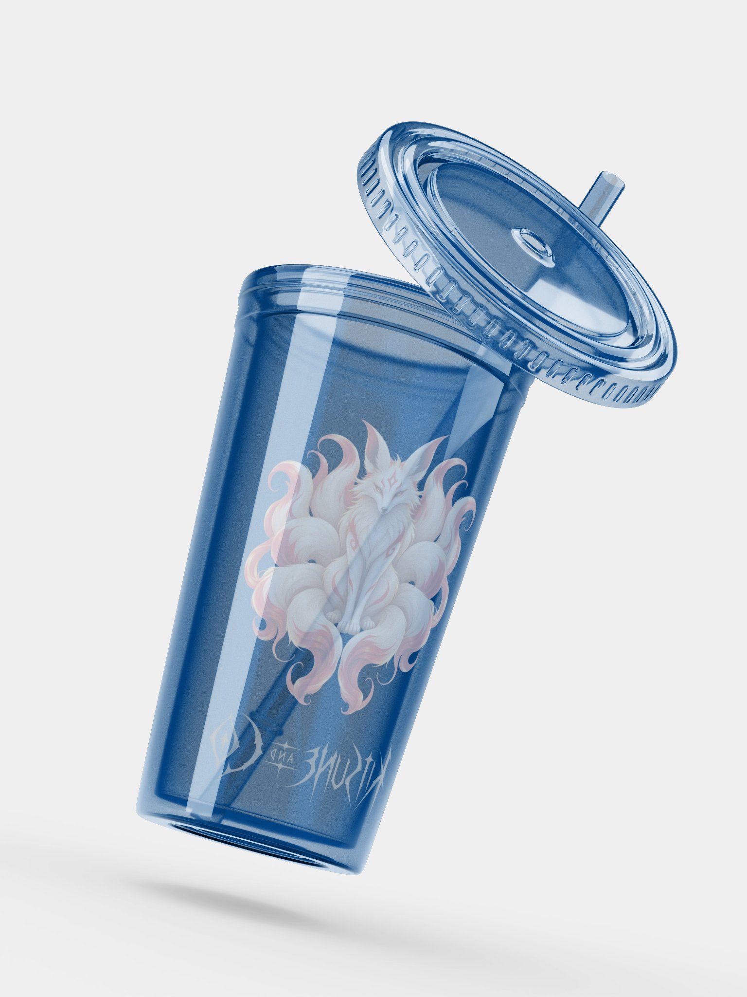 🦊 Kitsune & Co — Nine-Tailed Kitsune Double-Walled Drinking Cup product image (5)