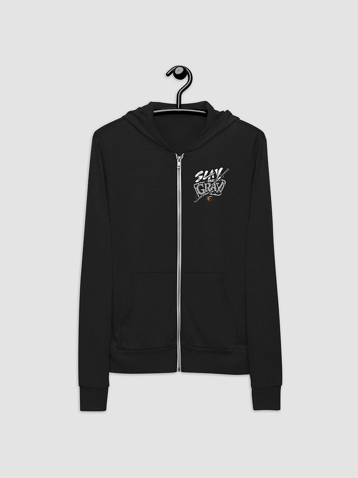 Slay the Gray Zip Hoodie product image (2)