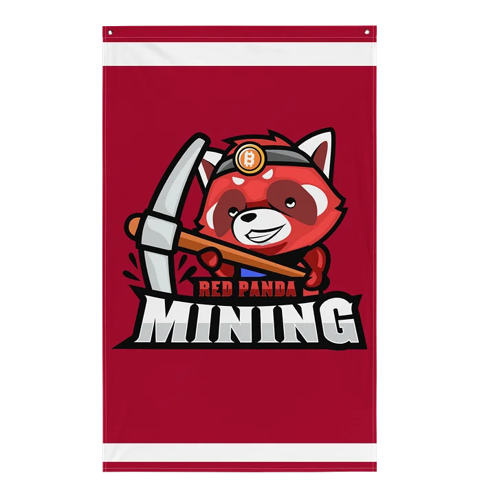 Red Panda Mining Flag product image (1)