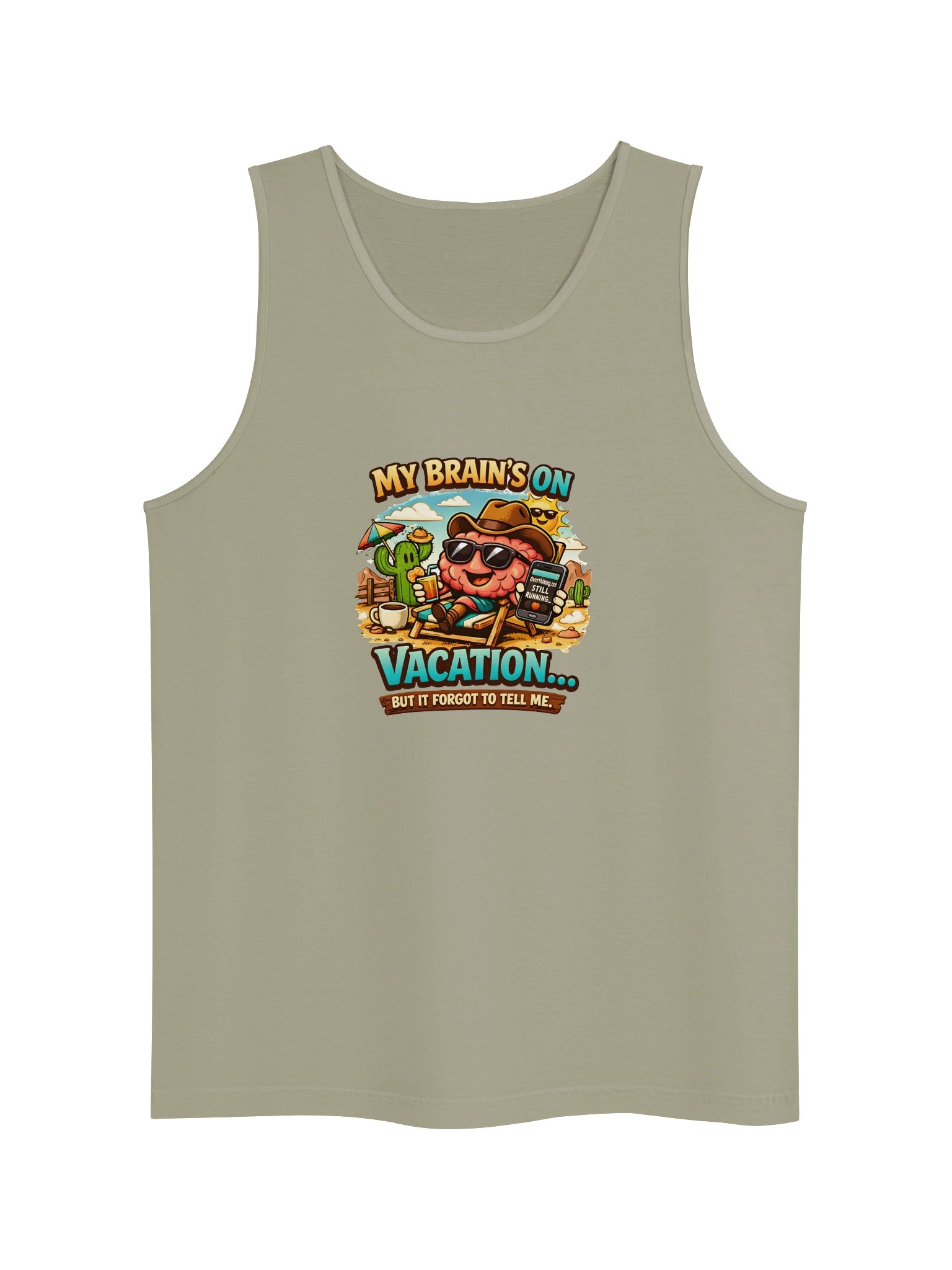 Copy of “My Brain’s On Vacation – Comfort Colors Tank” the vibe product image (21)