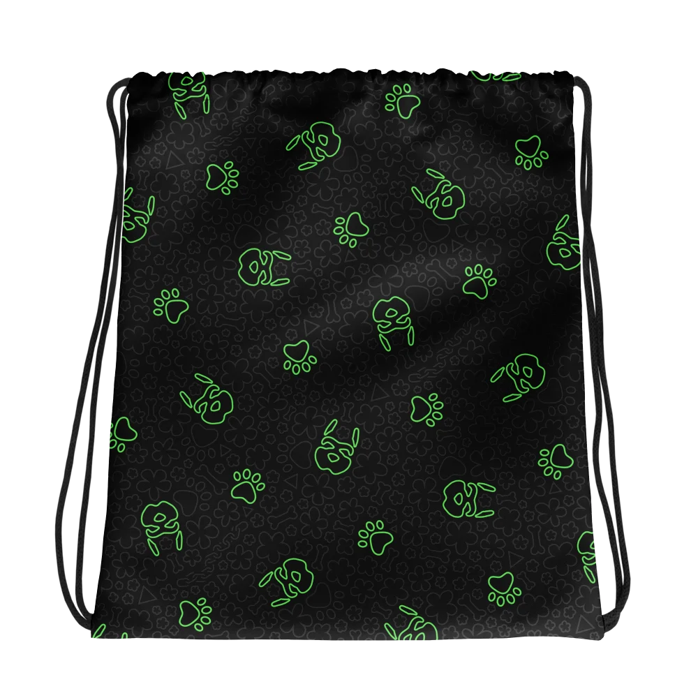 Psych Drawstring Bag - Night Green product image (1)