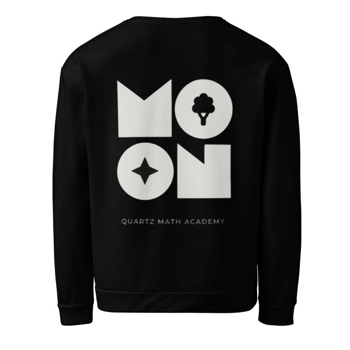 quartz math apparel Moon Collection Sweatshirt All Over Design product image (2)