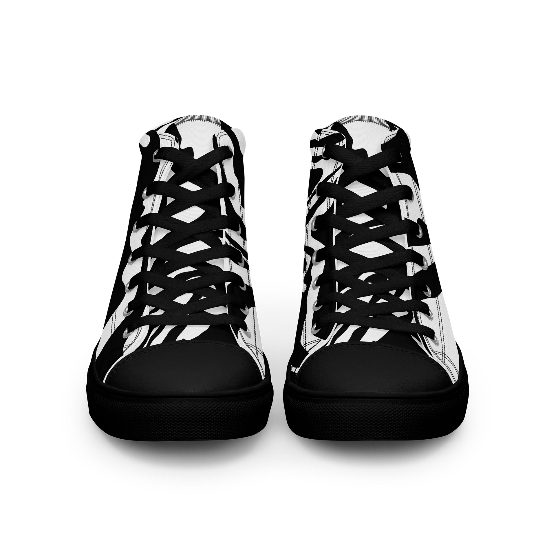 Women's Zebra Stripe Print High Top Canvas Shoes product image (3)