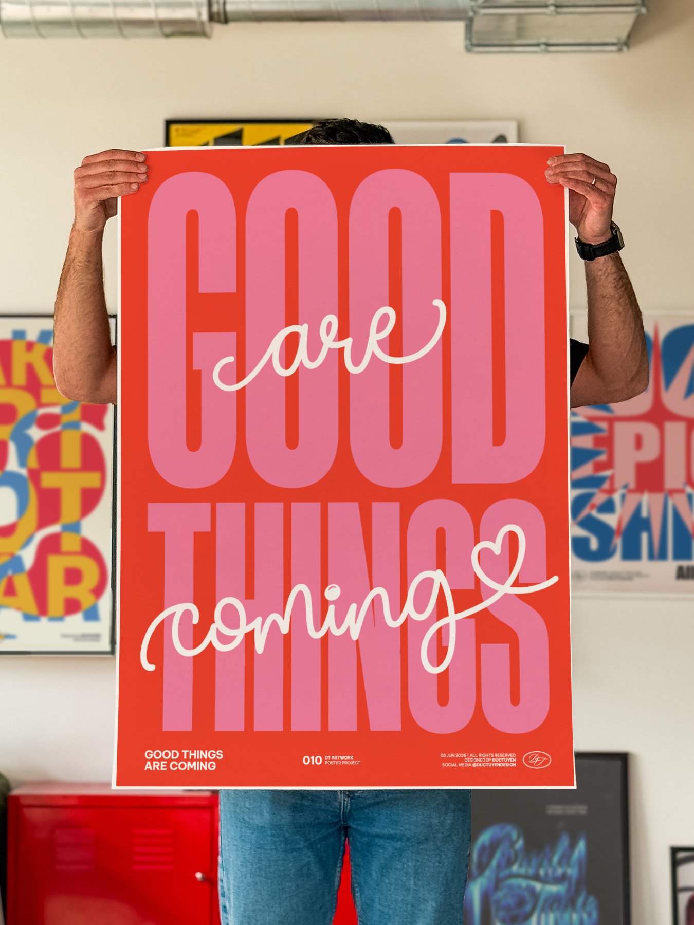"GOOD THINGS ARE COMING" Print Poster (Unframe) product image (23)