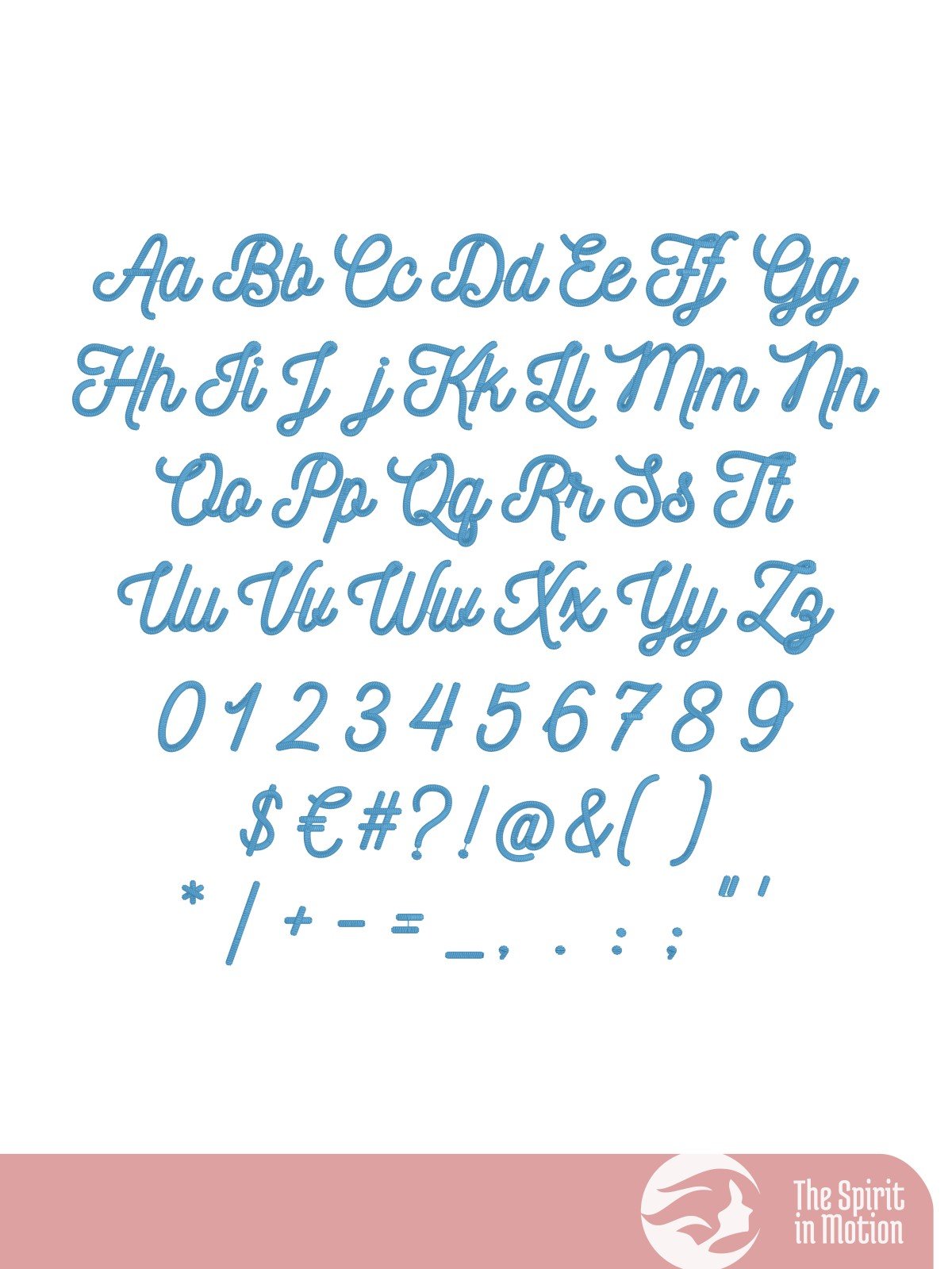 Nickainley Regular Monoline Script Embroidery Font product image (2)