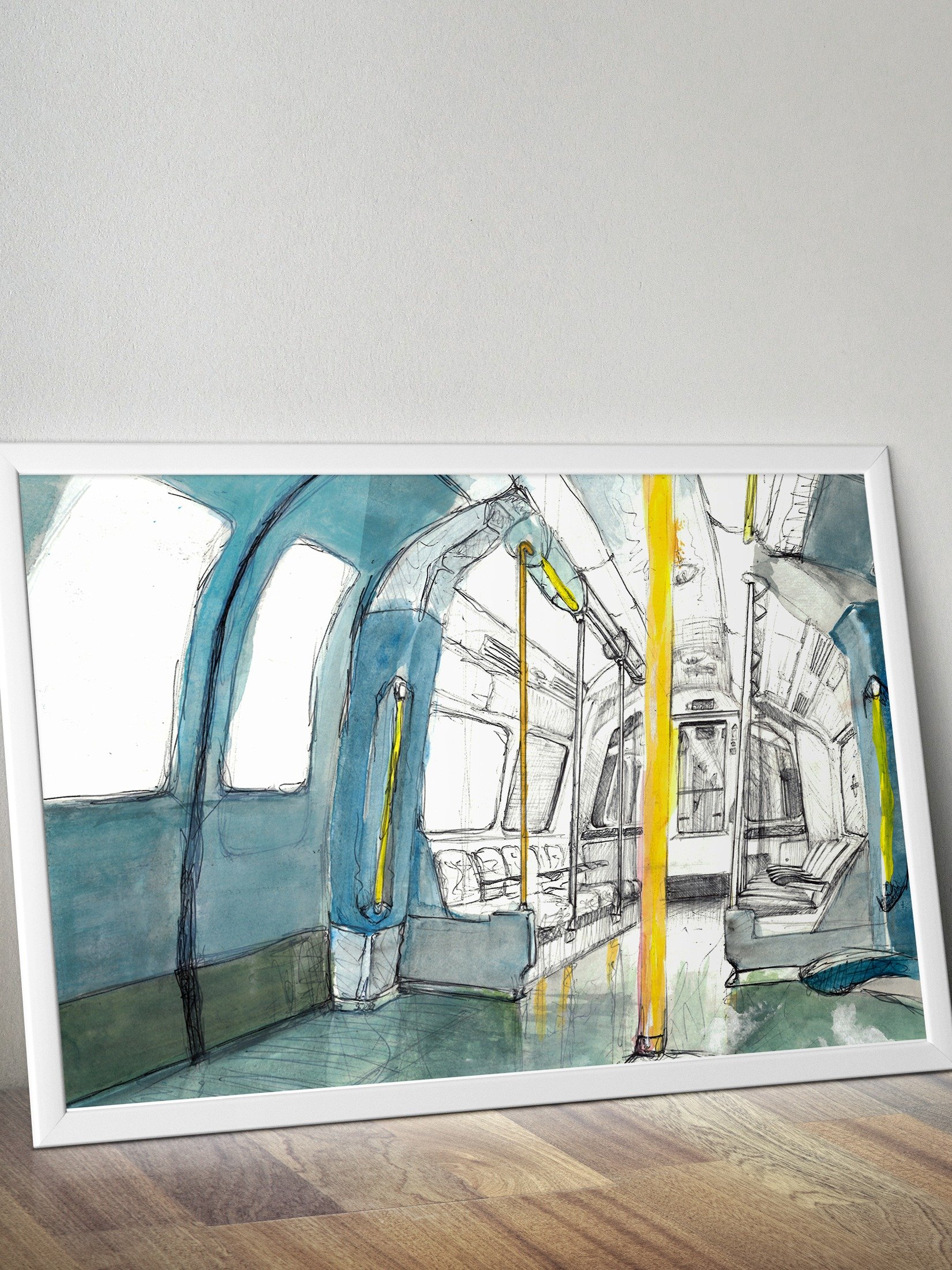 London Underground Jubilee line - A3 Print product image (1)