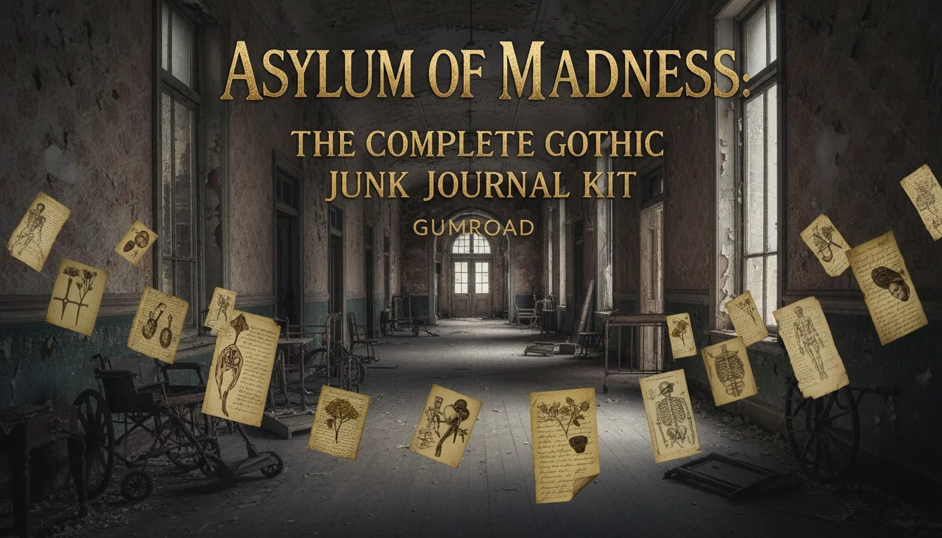 Asylum of Madness – 200+ Vintage Gothic Printables product image (5)